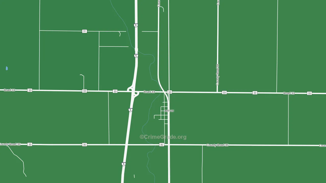 95913, CA Map of Vehicle Theft Rates