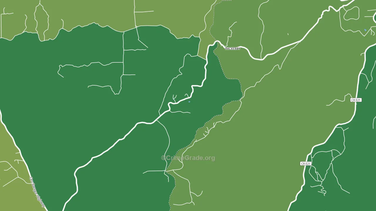 95914, CA Map of Vehicle Theft Rates