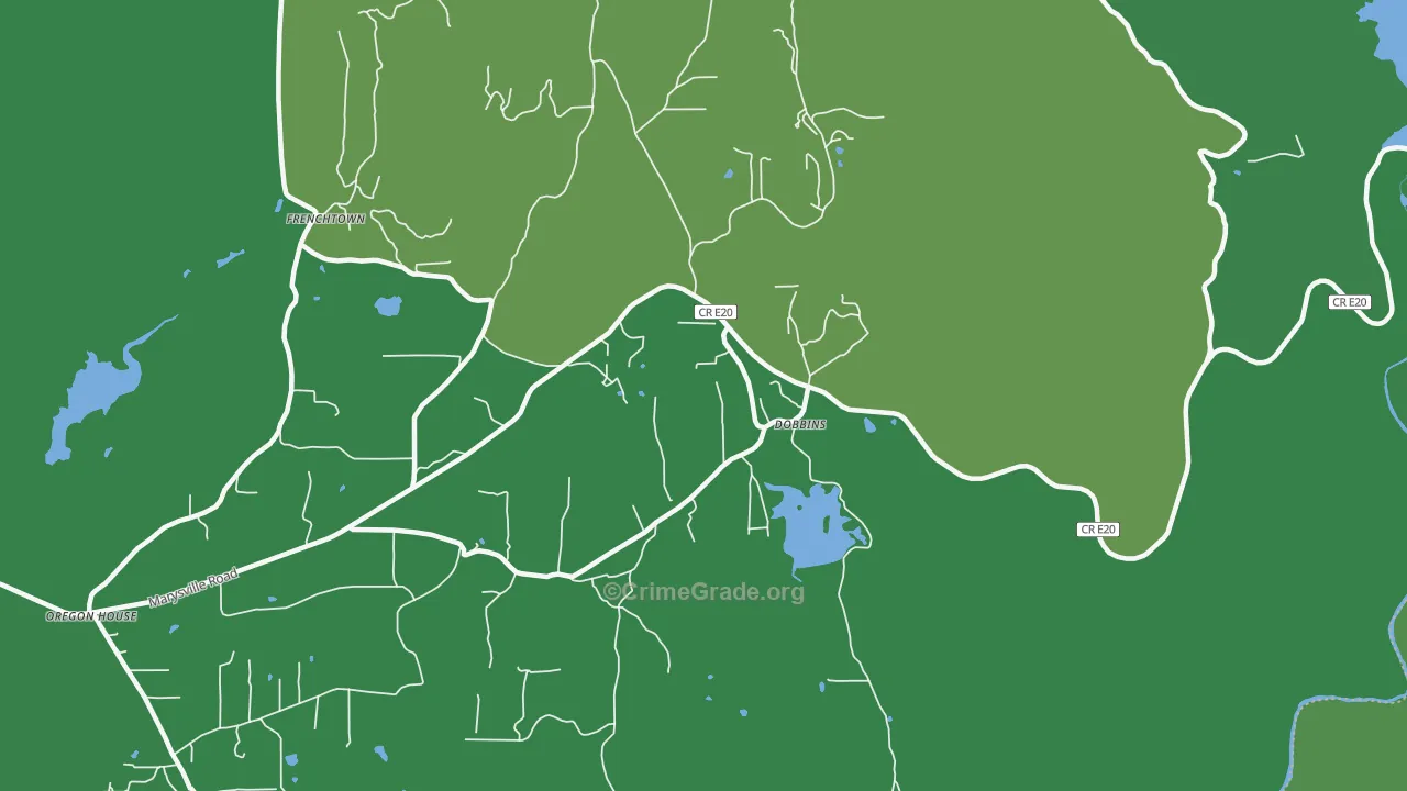 95935, CA Map of Vehicle Theft Rates