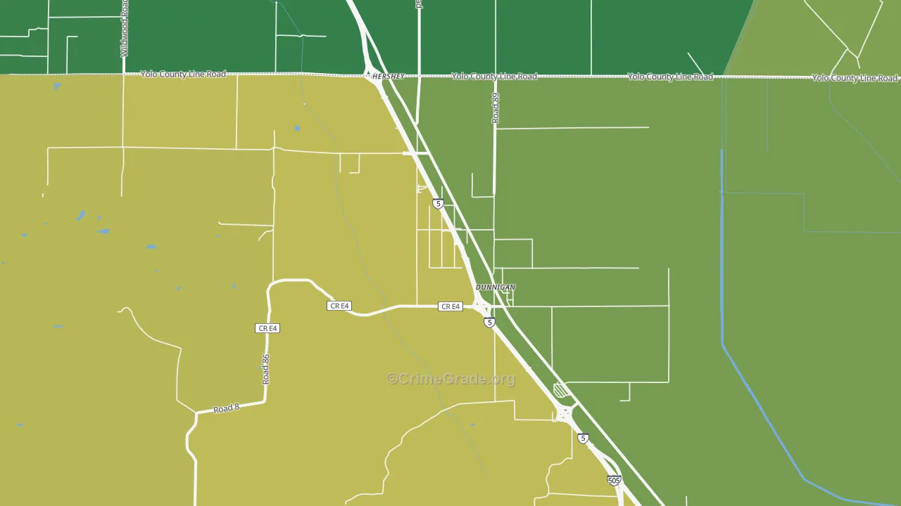 95937, CA Map of Vehicle Theft Rates