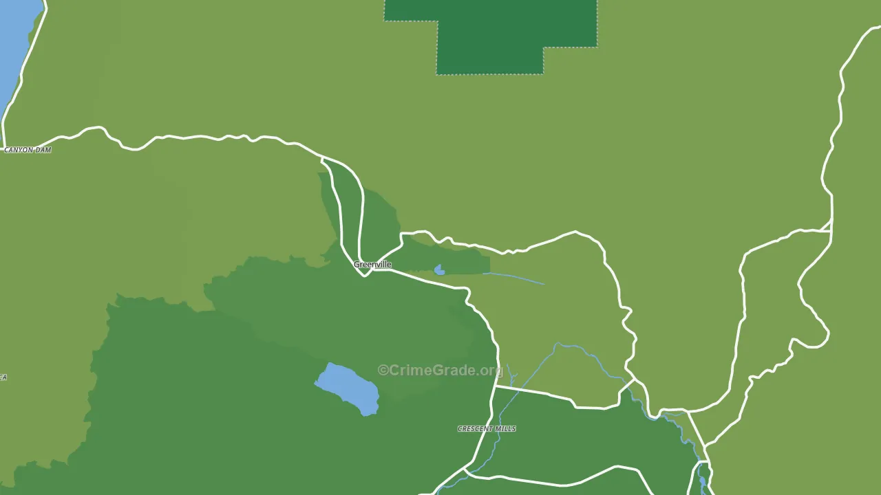 95947, CA Map of Vehicle Theft Rates
