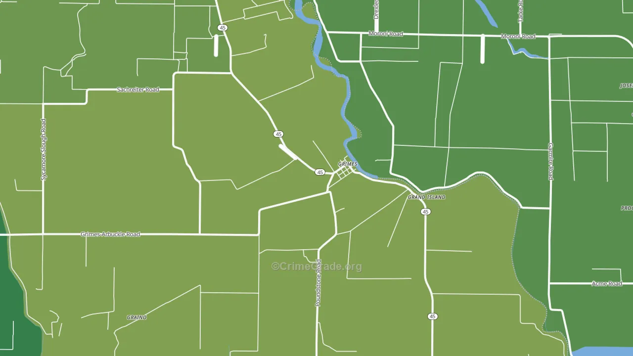95950, CA Map of Vehicle Theft Rates