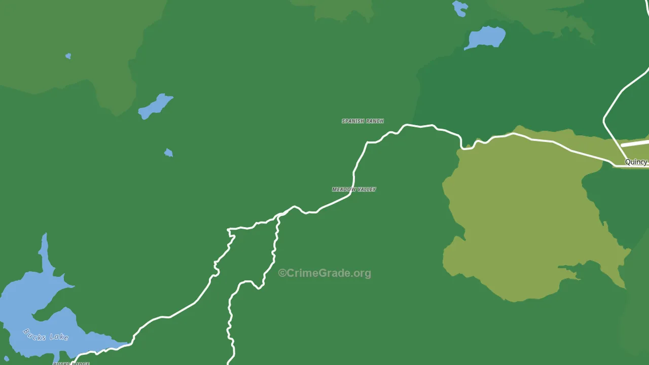 95956, CA Map of Vehicle Theft Rates