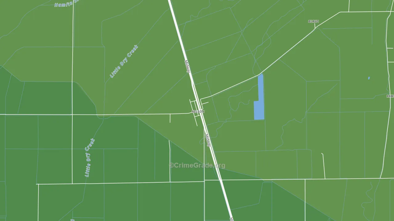 95958, CA Map of Vehicle Theft Rates