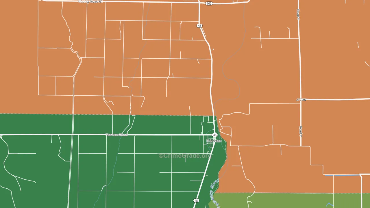 95970, CA Map of Vehicle Theft Rates