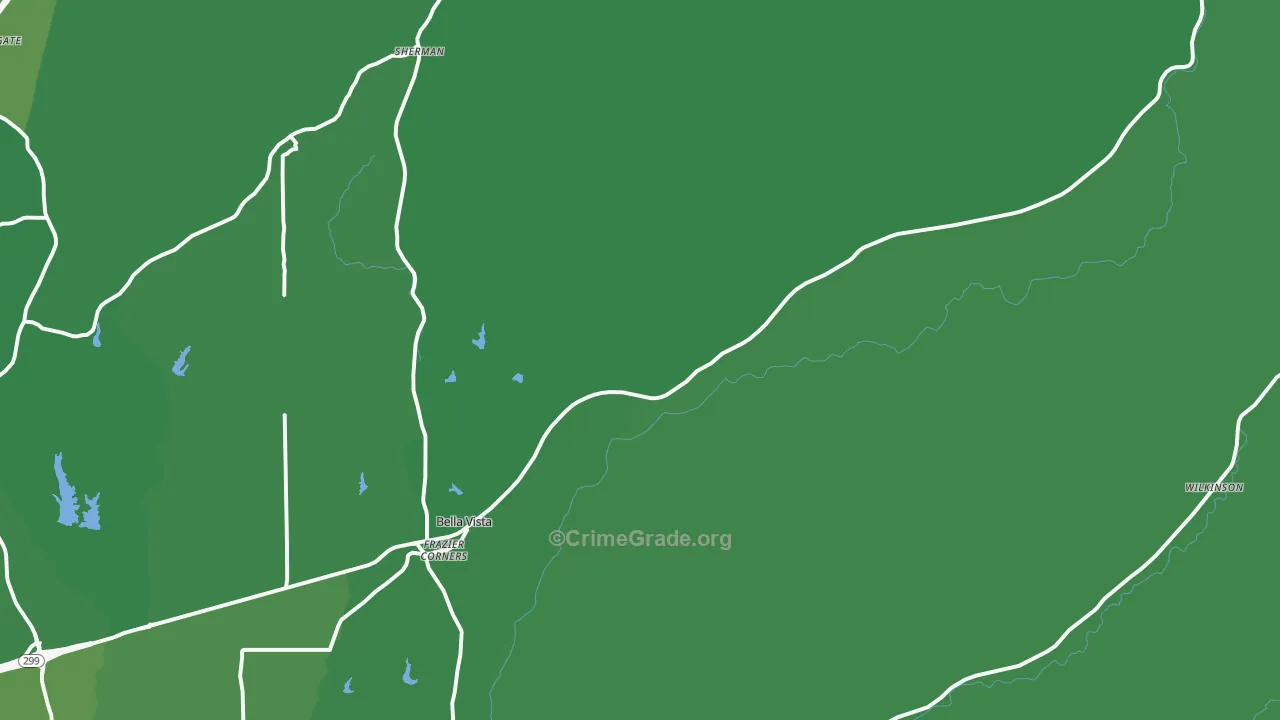 96008, CA Map of Vehicle Theft Rates