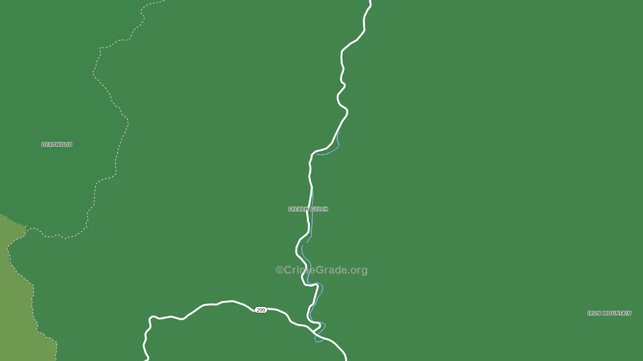 96033, CA Map of Vehicle Theft Rates
