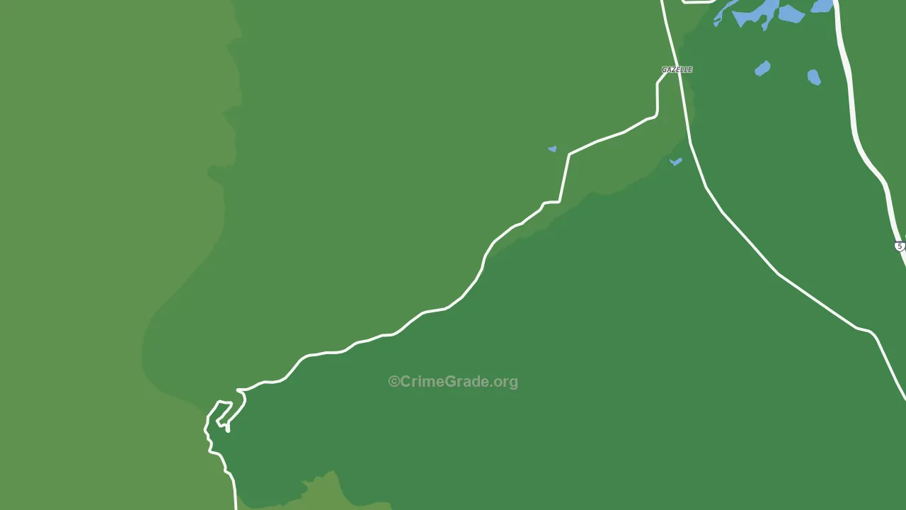 96034, CA Map of Vehicle Theft Rates