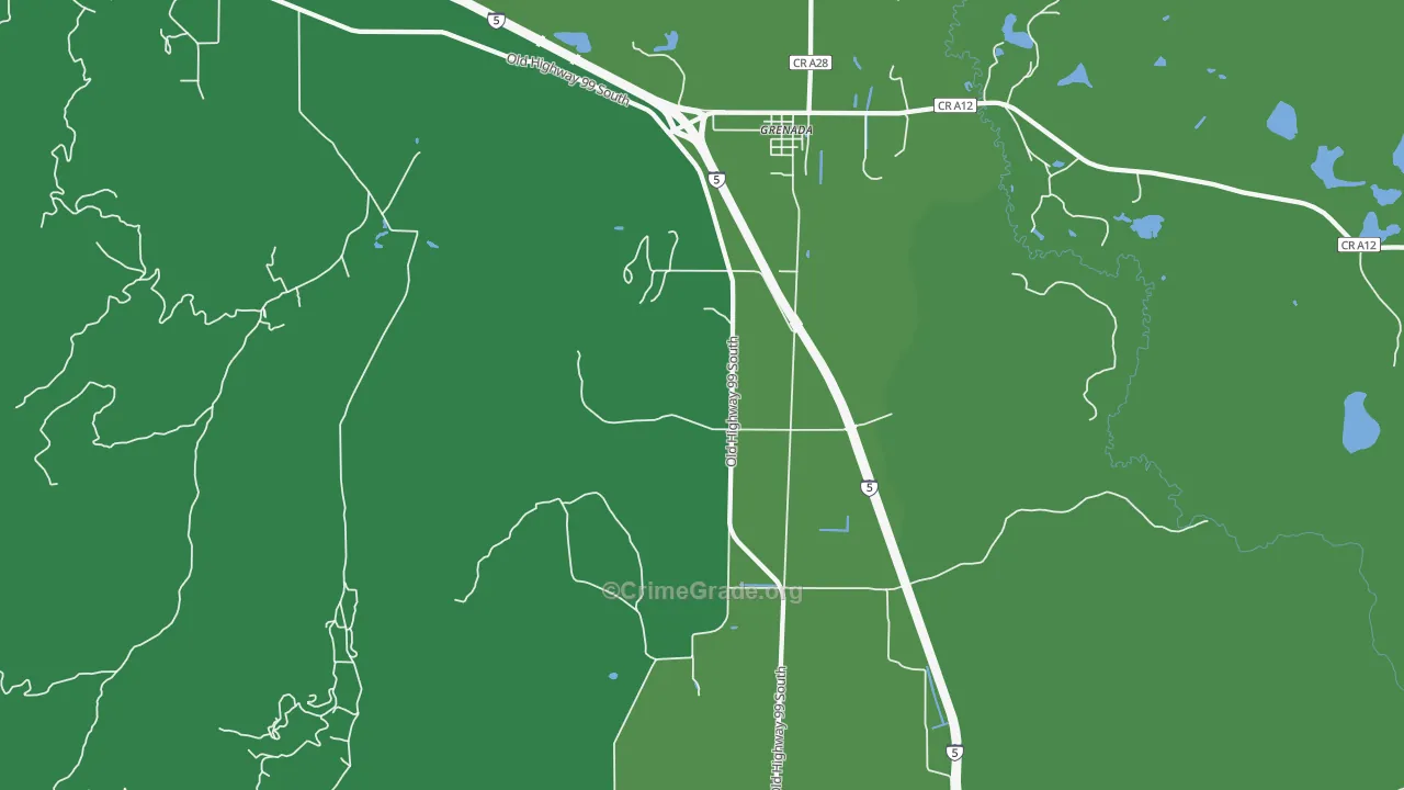 96038, CA Map of Vehicle Theft Rates