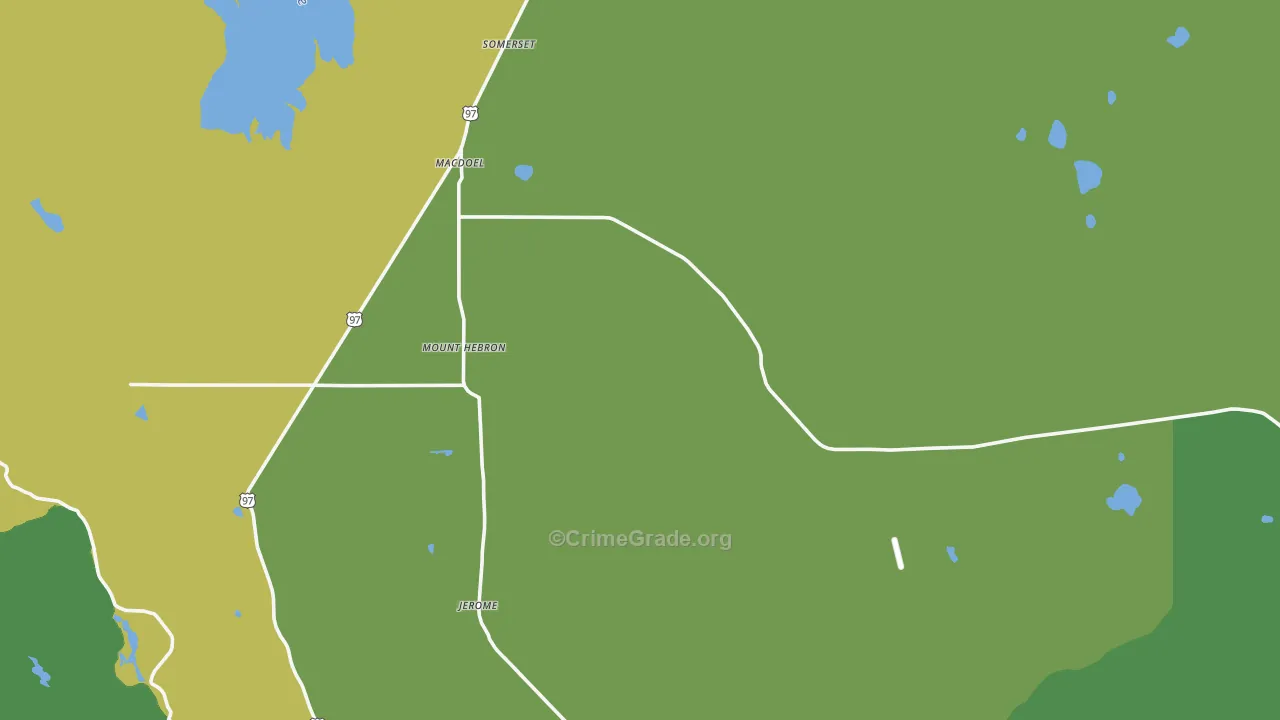 96058, CA Map of Vehicle Theft Rates