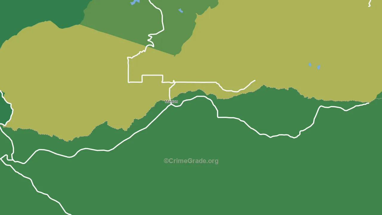96059, CA Map of Vehicle Theft Rates