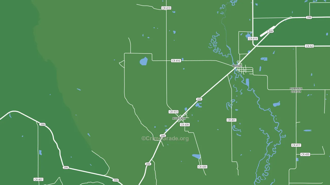 96068, CA Map of Vehicle Theft Rates
