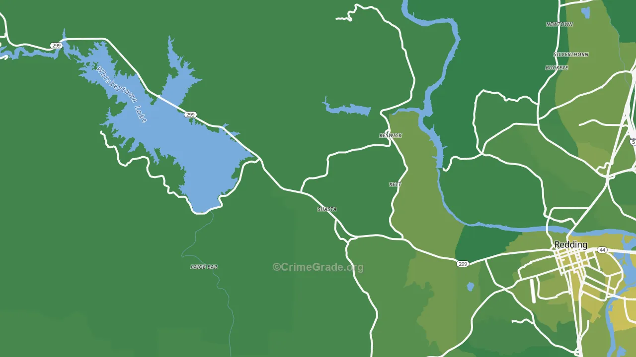 96087, CA Map of Vehicle Theft Rates