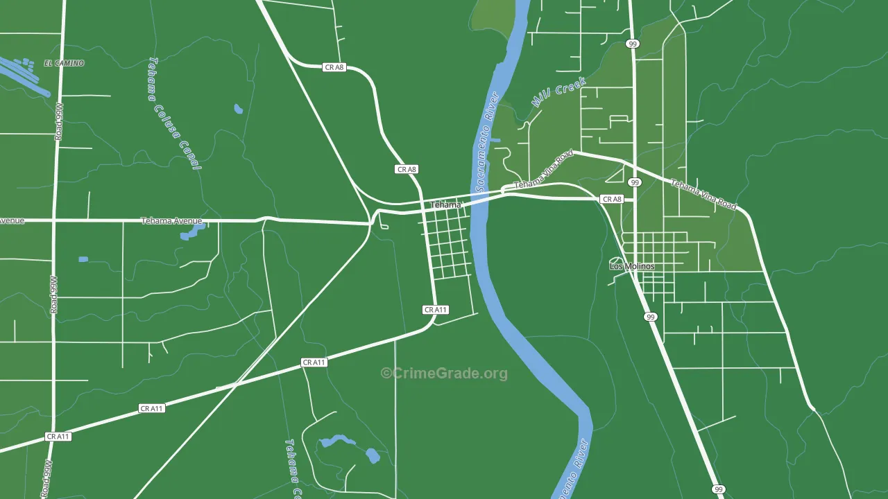 96090, CA Map of Vehicle Theft Rates
