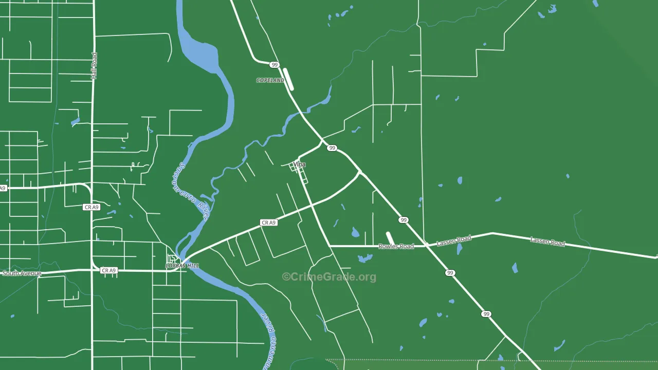 96092, CA Map of Vehicle Theft Rates