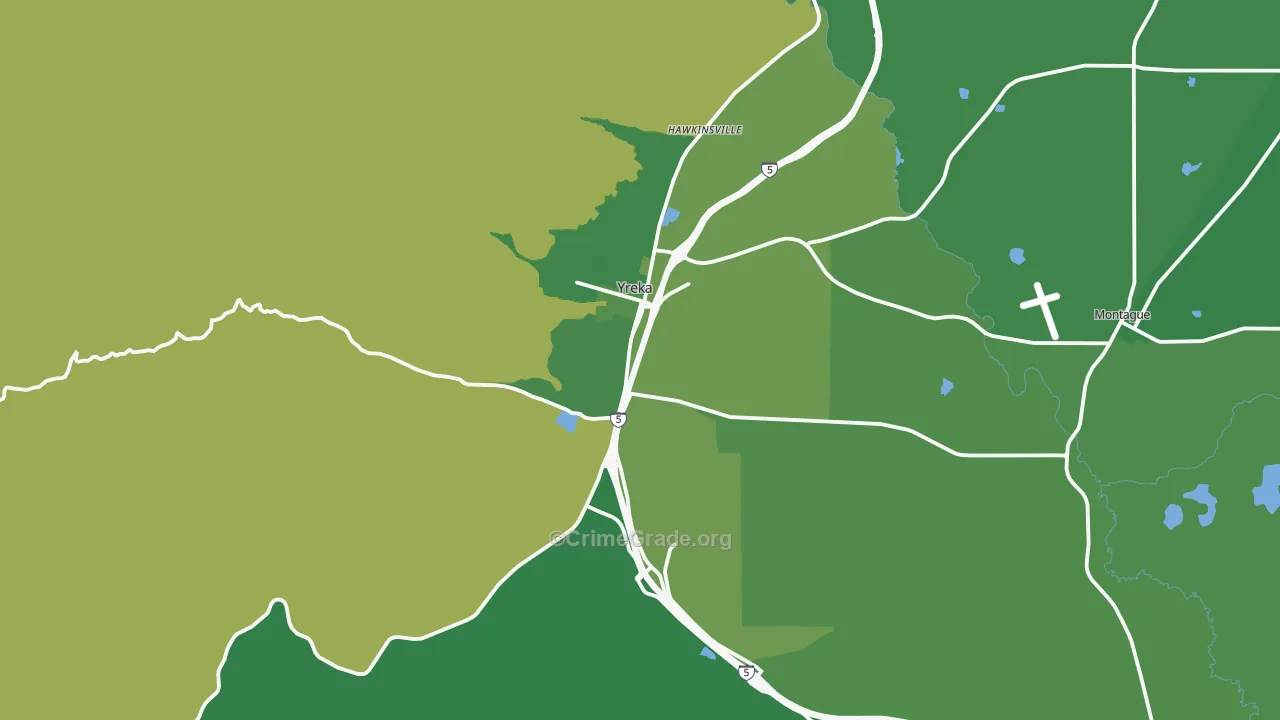 96097, CA Map of Vehicle Theft Rates