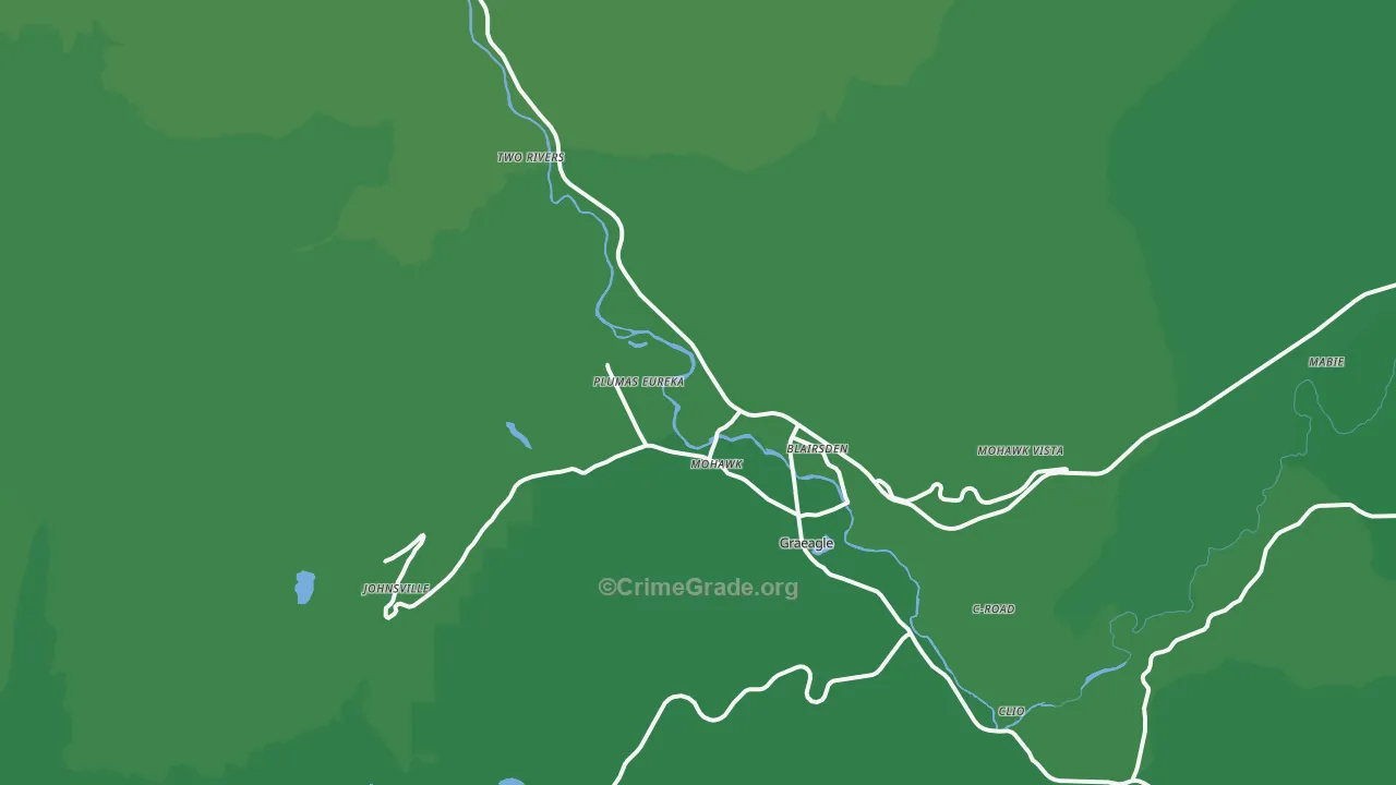 96103, CA Map of Vehicle Theft Rates