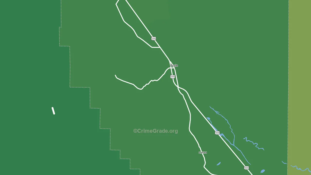 96109, CA Map of Vehicle Theft Rates