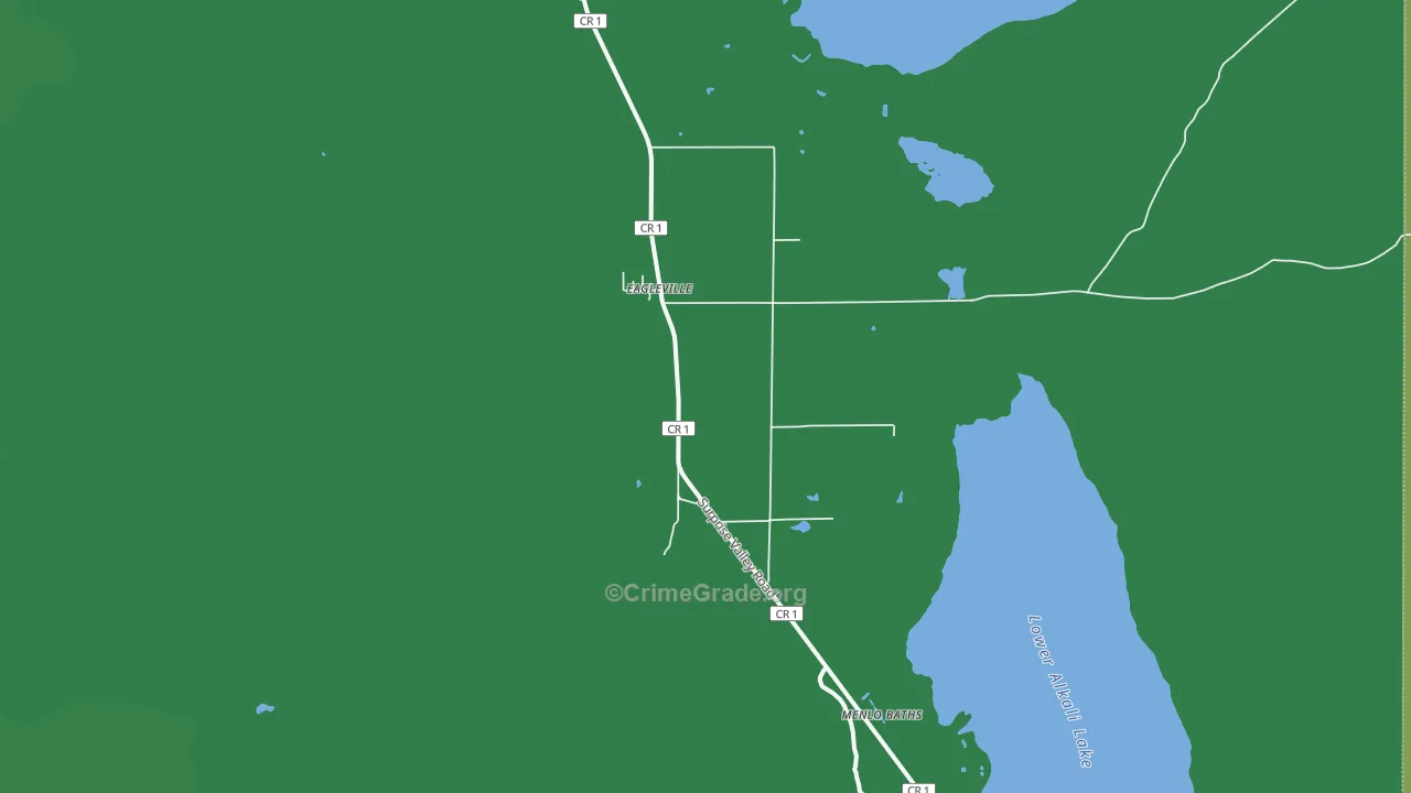 96110, CA Map of Vehicle Theft Rates