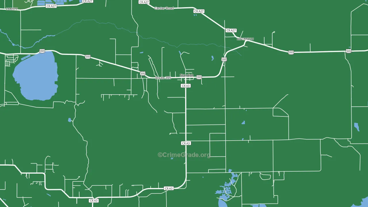 96128, CA Map of Vehicle Theft Rates