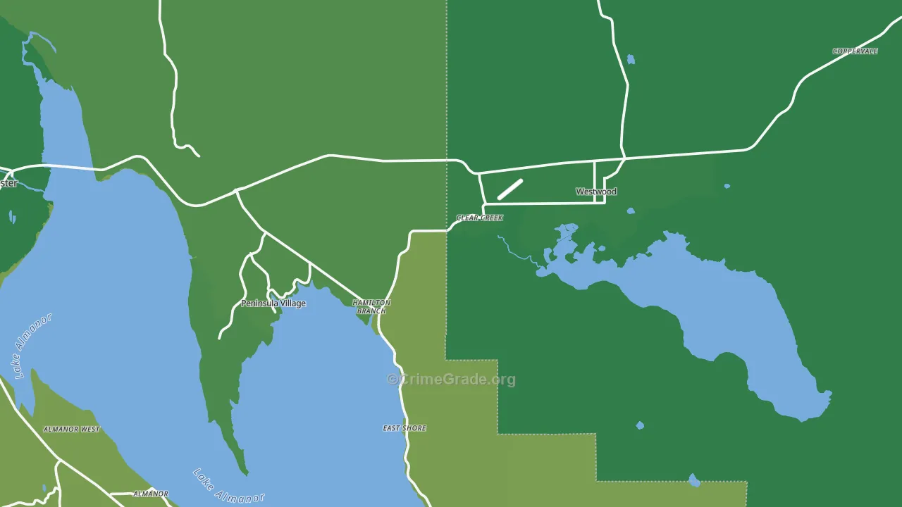 96137, CA Map of Vehicle Theft Rates