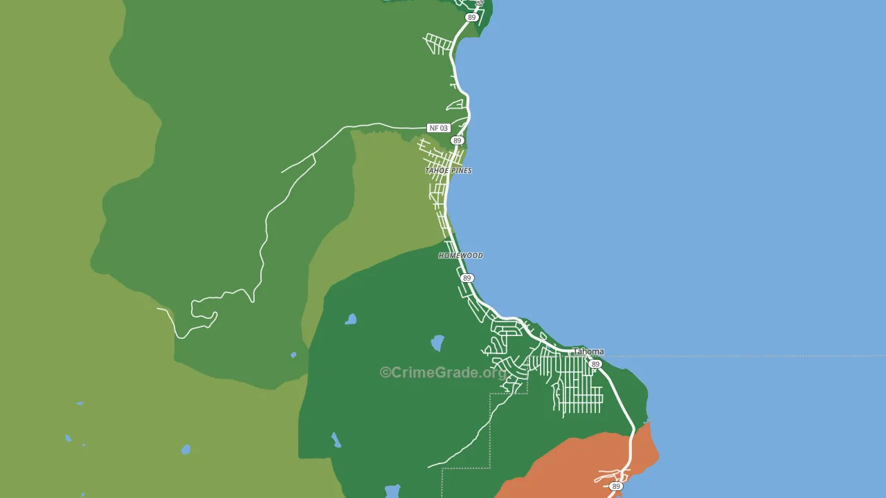 96141, CA Map of Vehicle Theft Rates