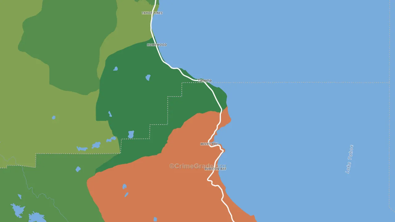 96142, CA Map of Vehicle Theft Rates