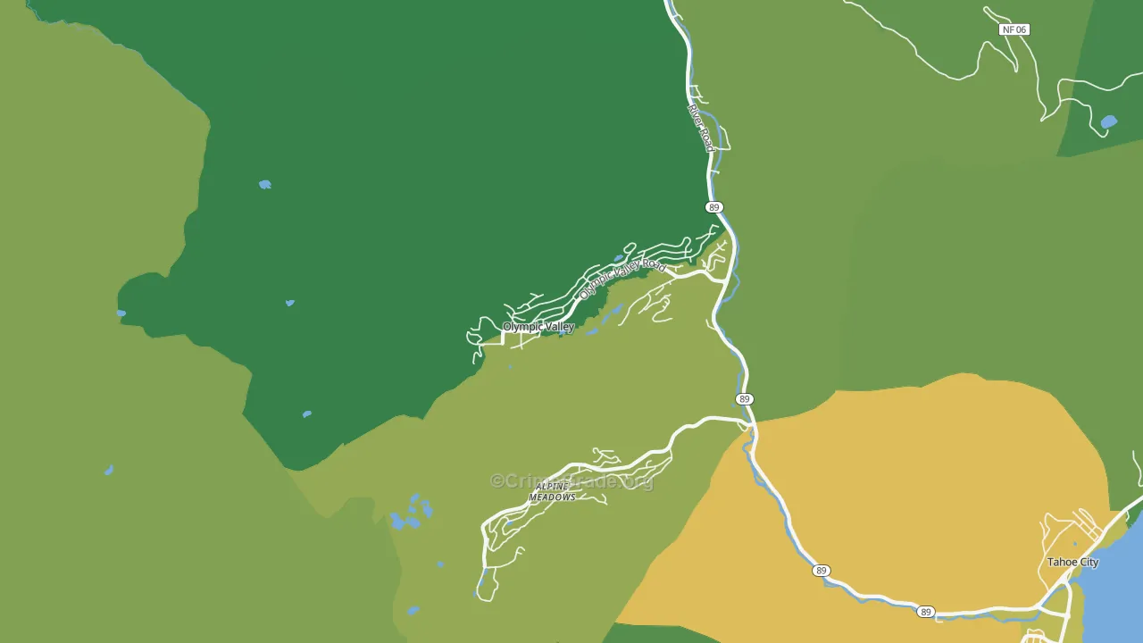 96146, CA Map of Vehicle Theft Rates