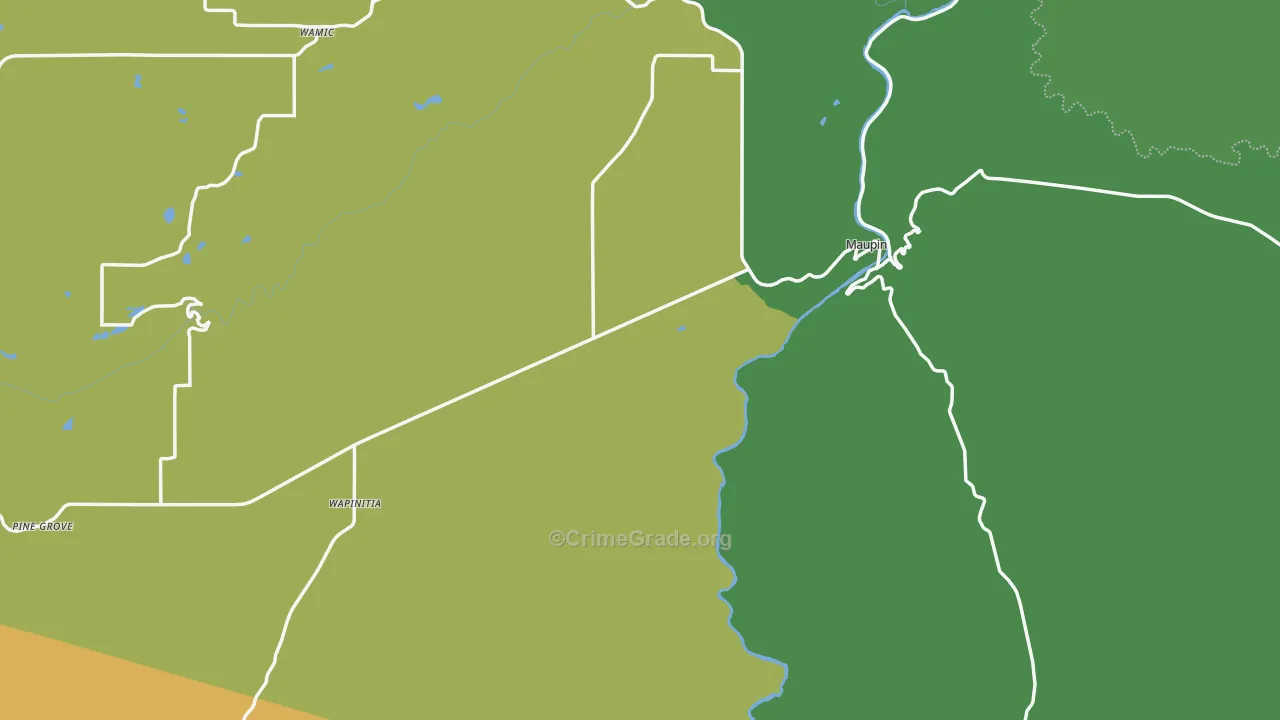 97037, OR Map of Vehicle Theft Rates