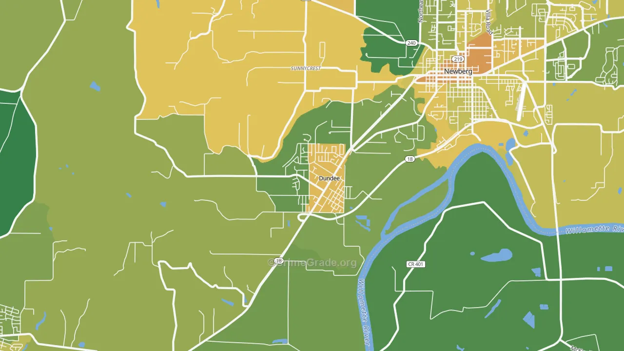 97115, OR Map of Vehicle Theft Rates