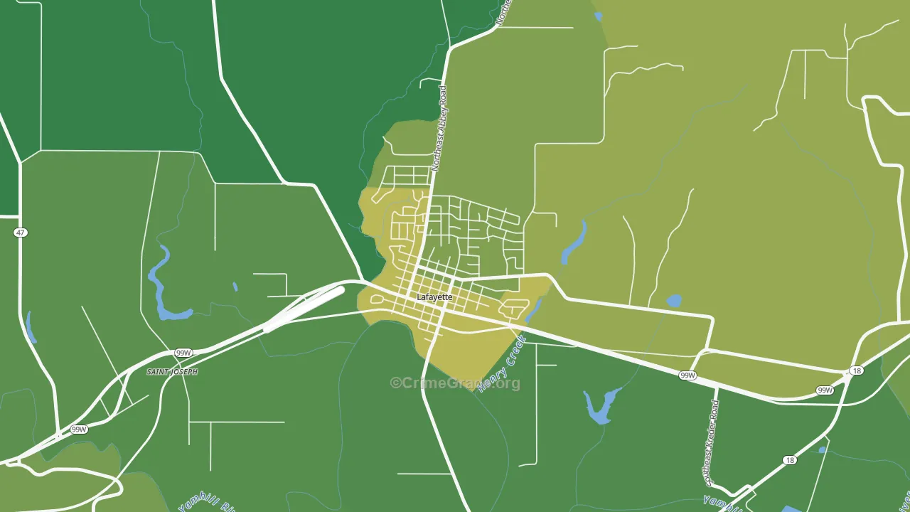 97127, OR Map of Vehicle Theft Rates
