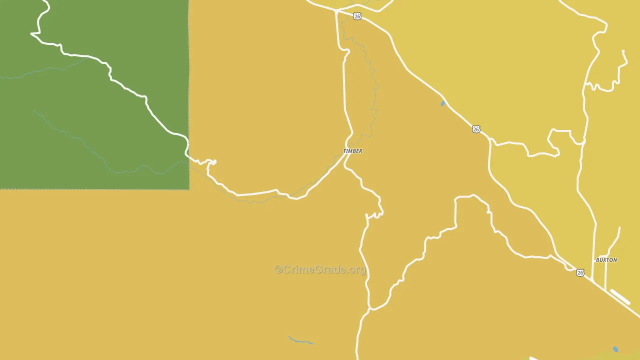 97144, OR Map of Vehicle Theft Rates