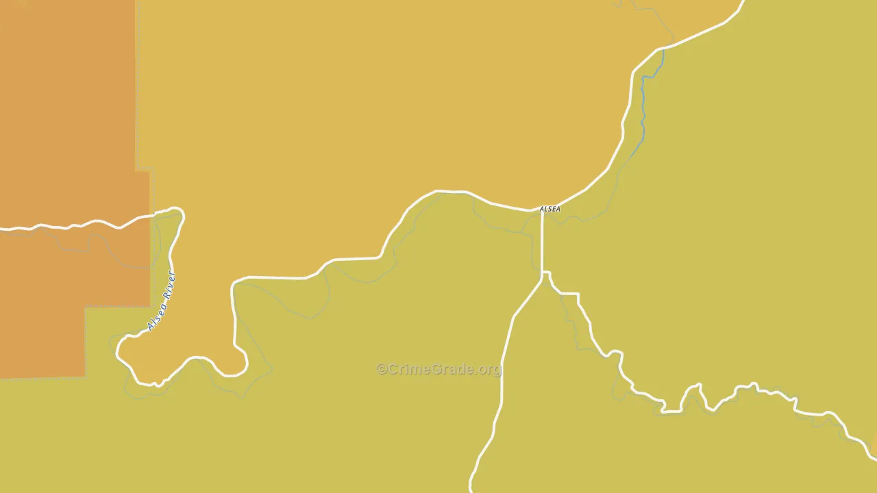 97324, OR Map of Vehicle Theft Rates