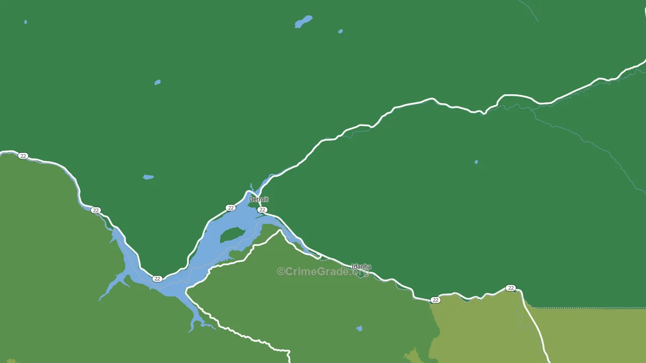 97342, OR Map of Vehicle Theft Rates