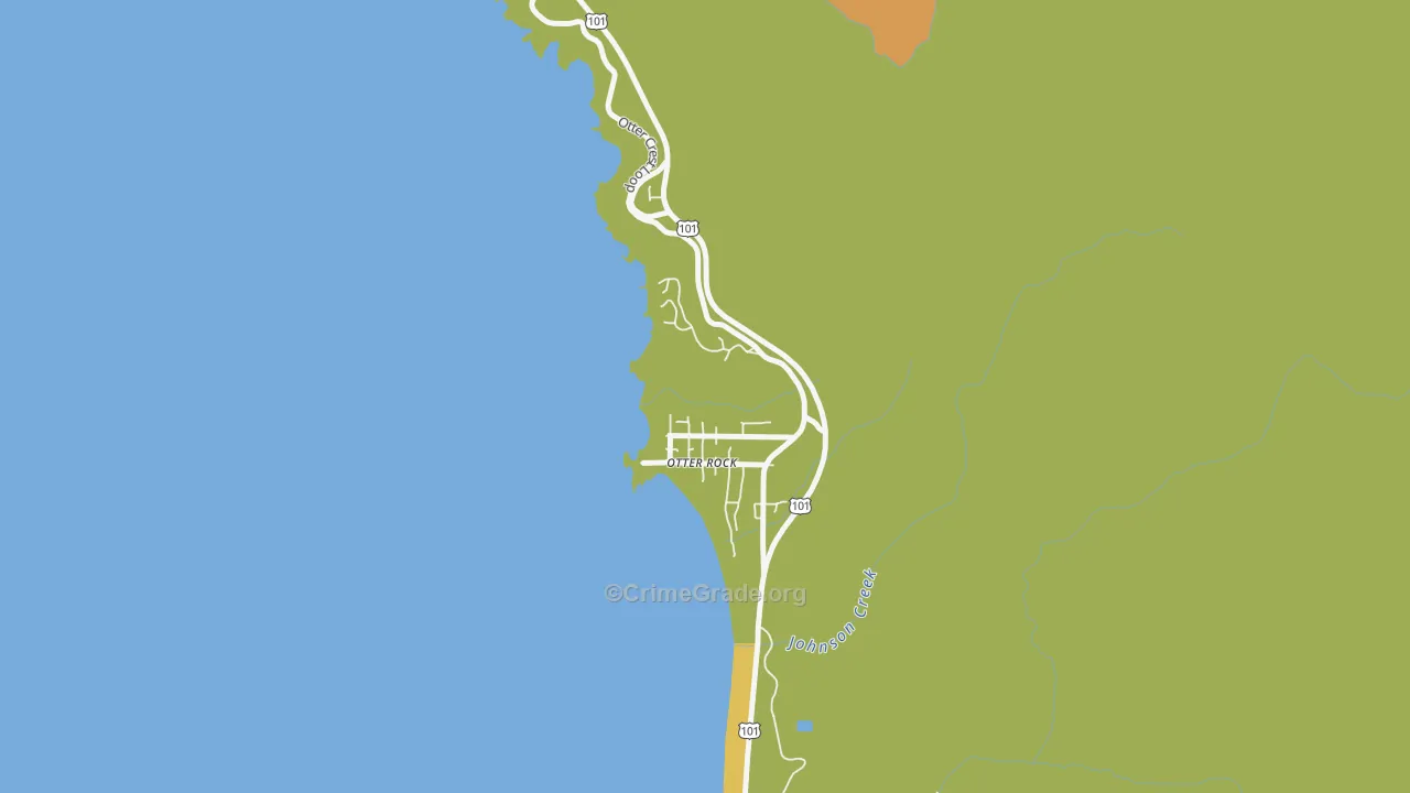 97369, OR Map of Vehicle Theft Rates