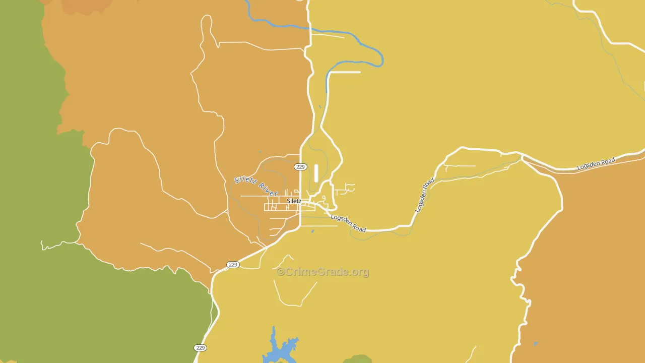 97380, OR Map of Vehicle Theft Rates