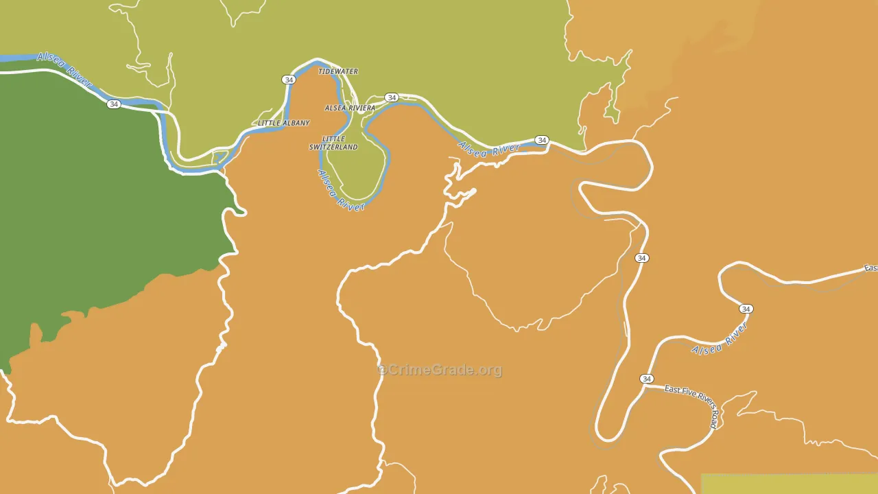97390, OR Map of Vehicle Theft Rates