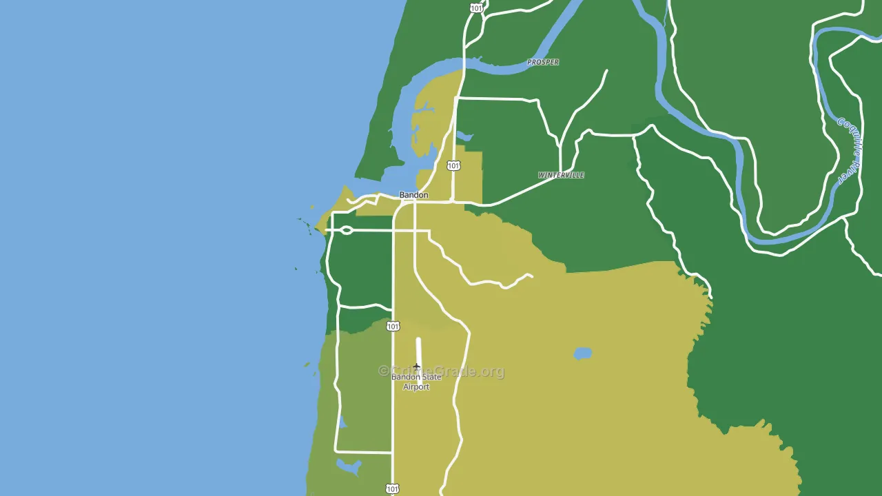 97411, OR Map of Vehicle Theft Rates