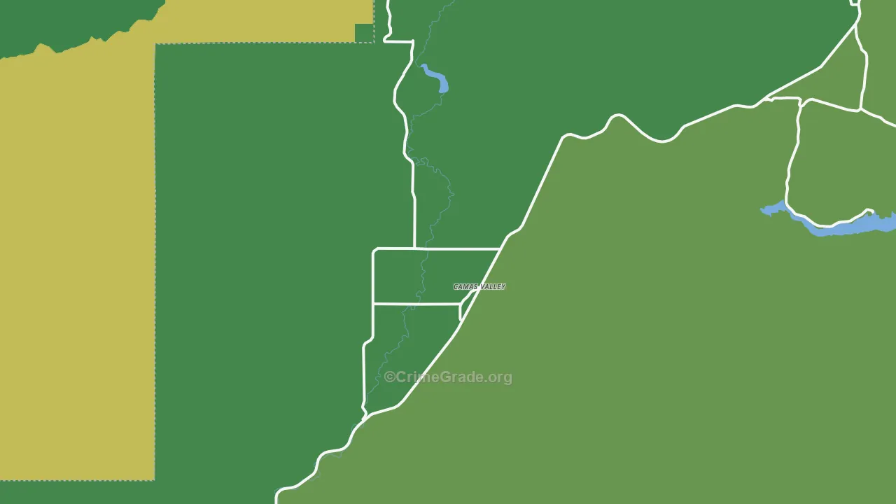 97416, OR Map of Vehicle Theft Rates