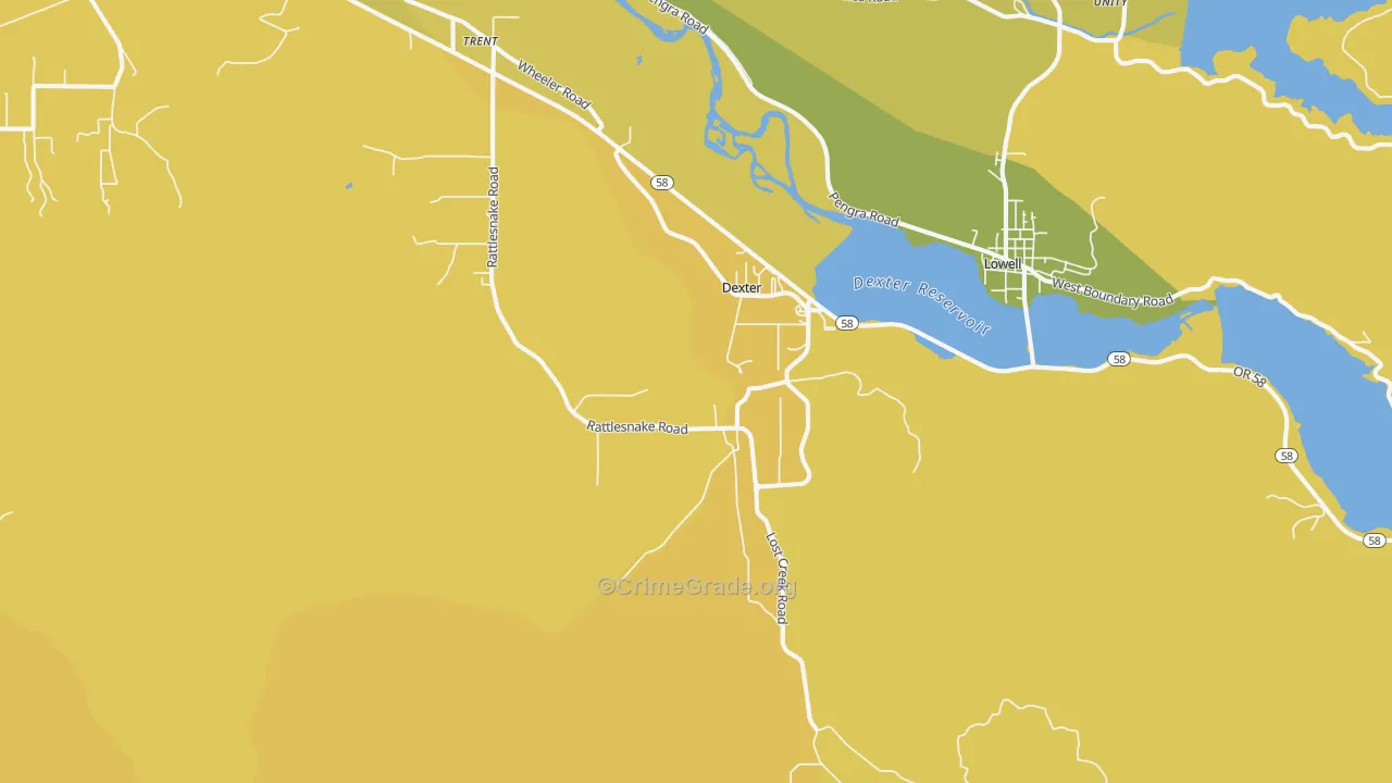 97431, OR Map of Vehicle Theft Rates
