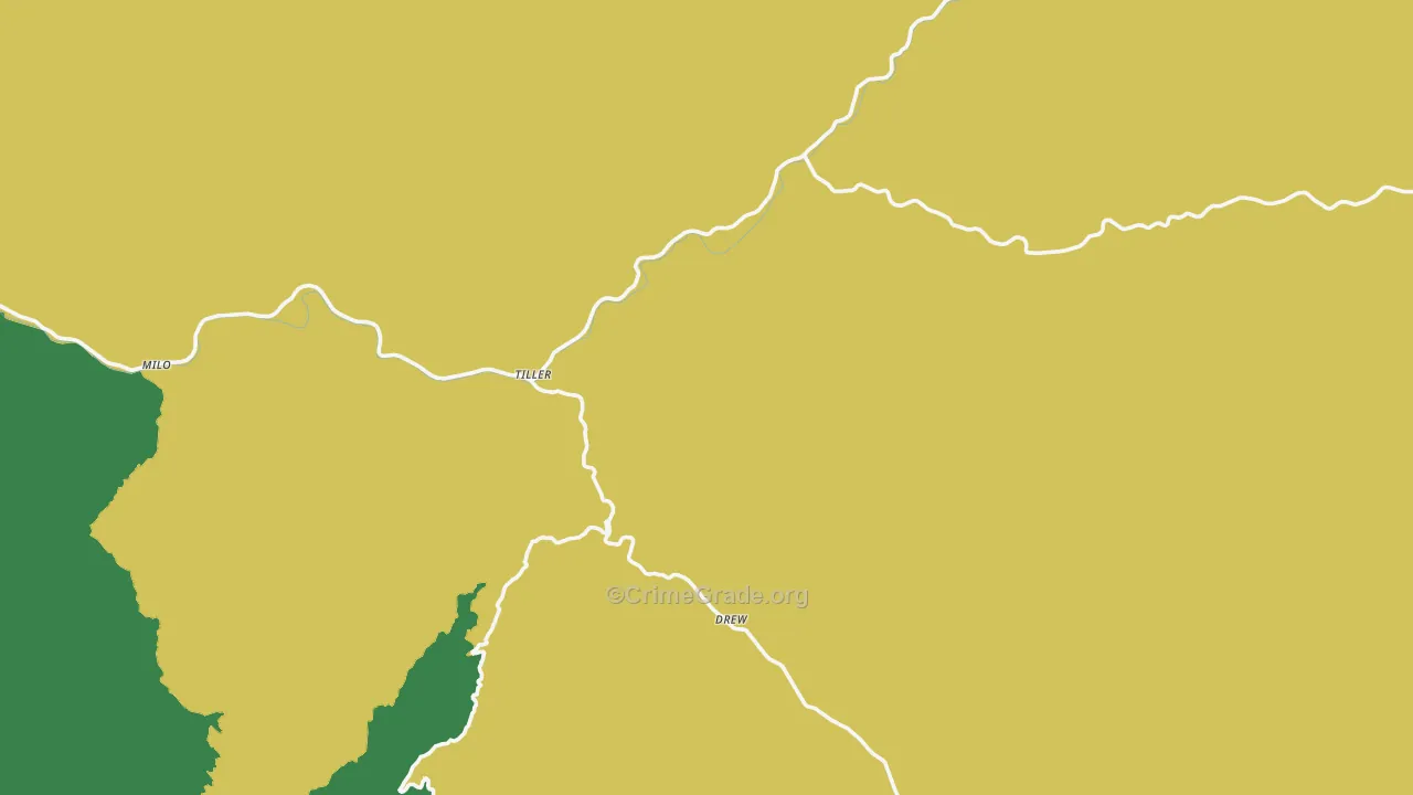 97484, OR Map of Vehicle Theft Rates