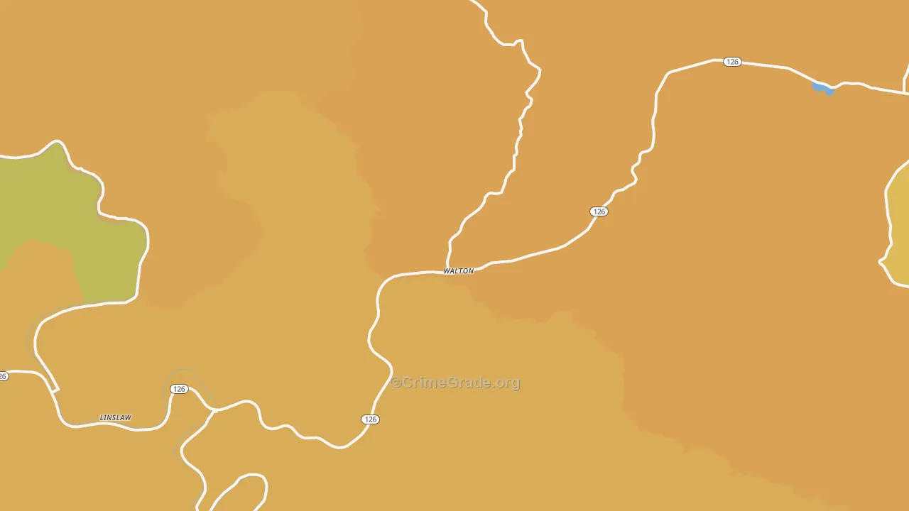 97490, OR Map of Vehicle Theft Rates