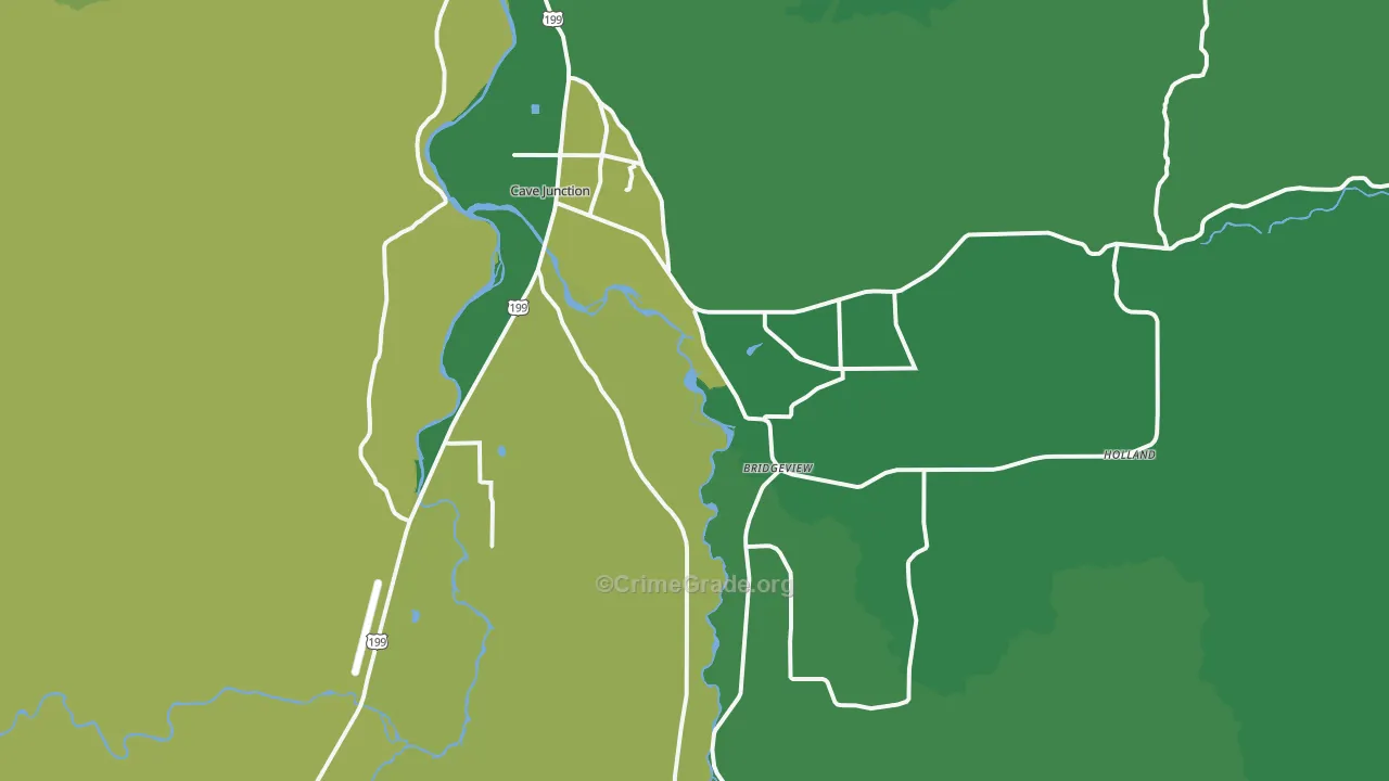 97523, OR Map of Vehicle Theft Rates
