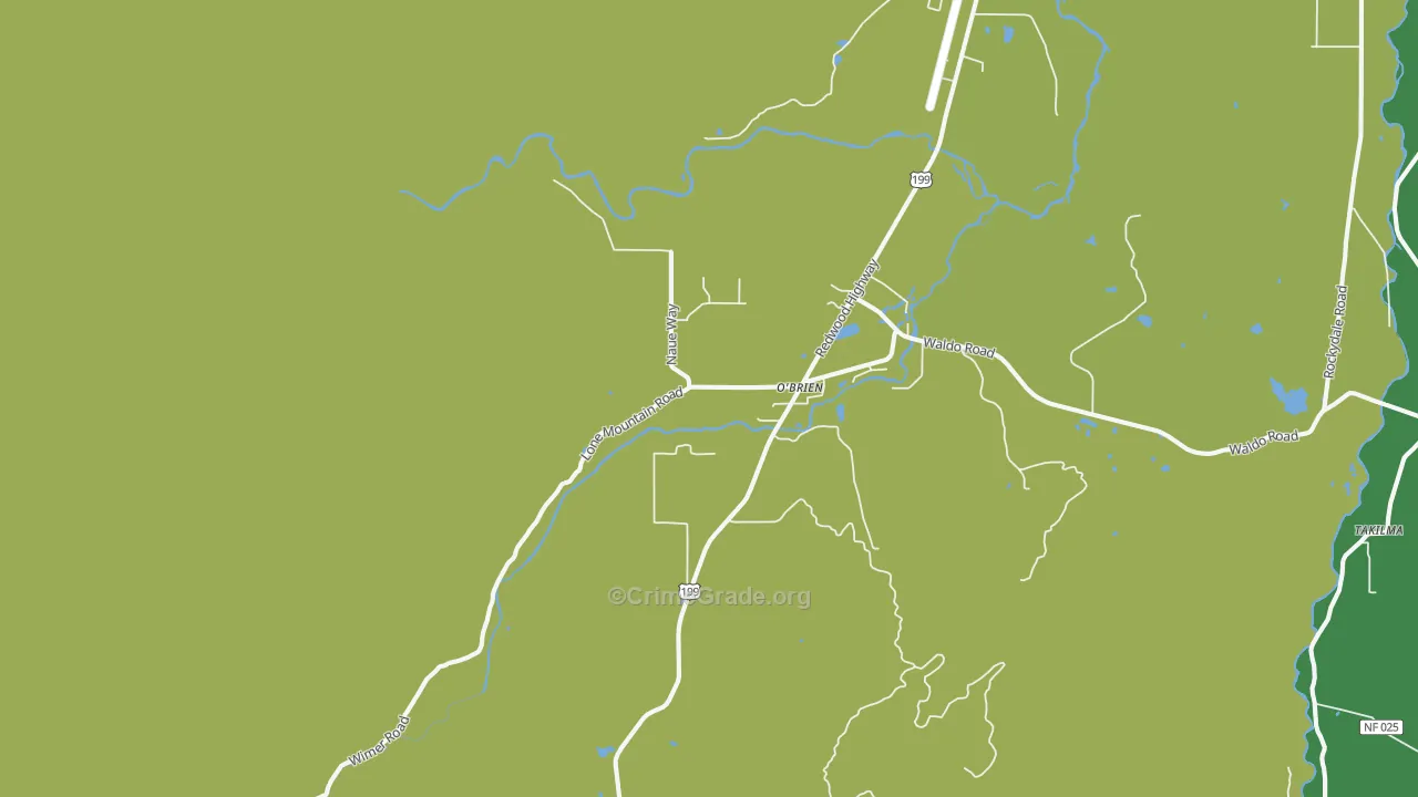 97534, OR Map of Vehicle Theft Rates