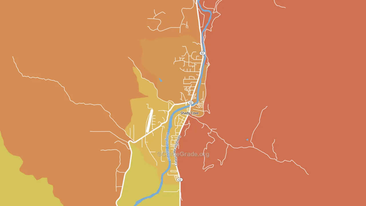 97539, OR Map of Vehicle Theft Rates