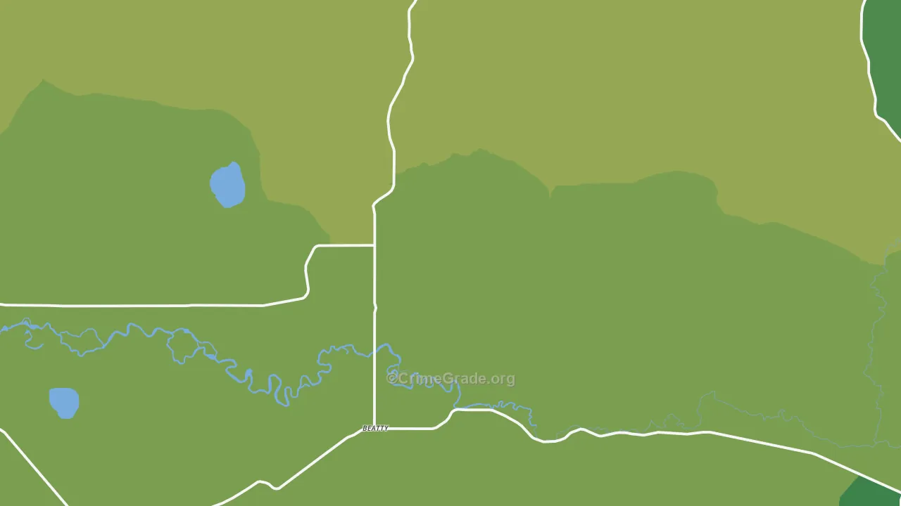 97621, OR Map of Vehicle Theft Rates