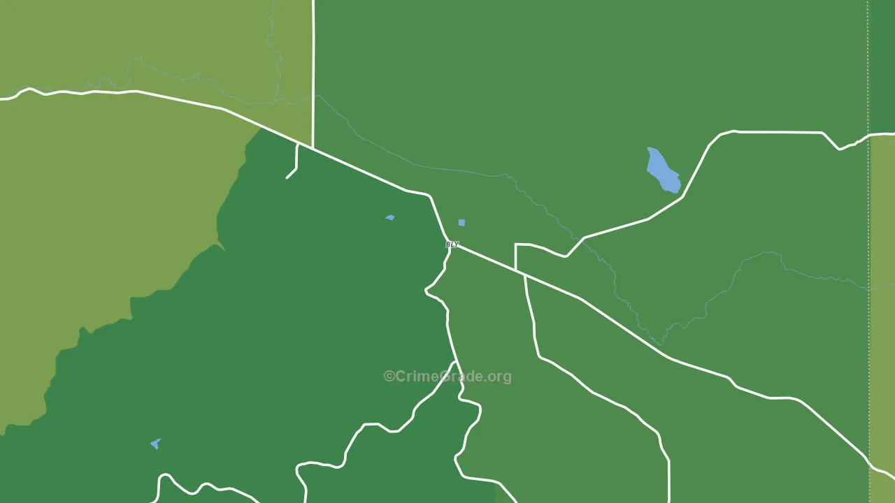 97622, OR Map of Vehicle Theft Rates