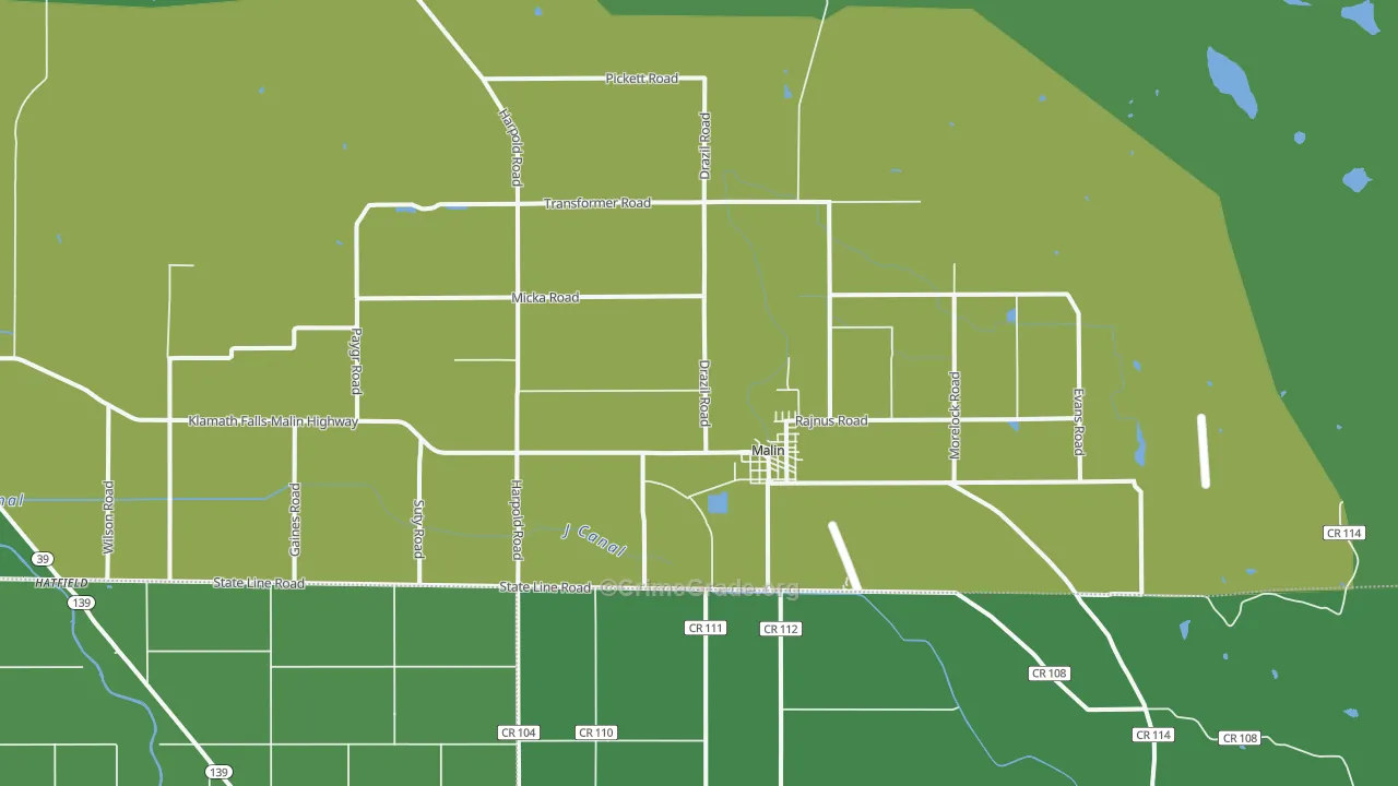97632, OR Map of Vehicle Theft Rates