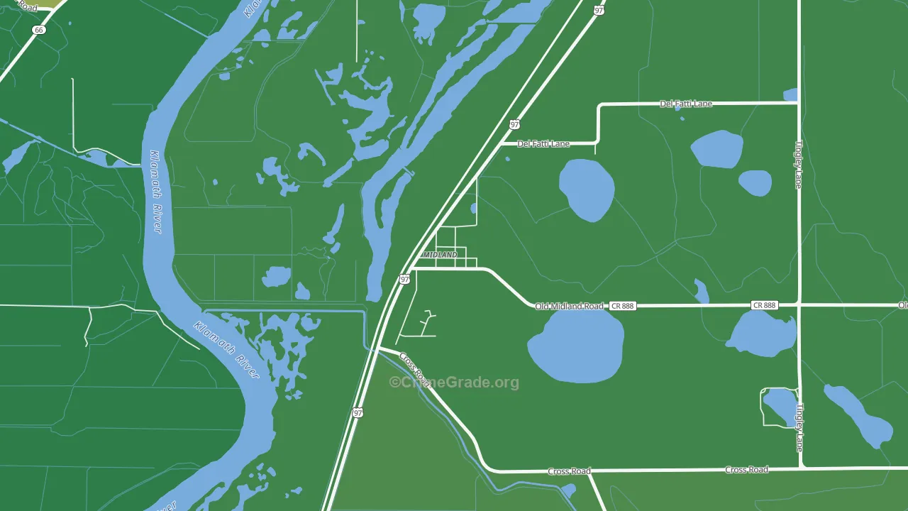 97634, OR Map of Vehicle Theft Rates