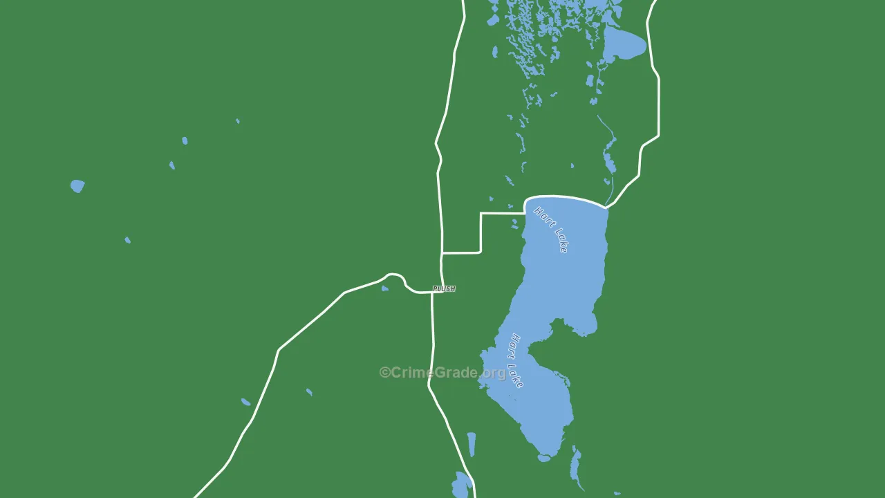 97637, OR Map of Vehicle Theft Rates